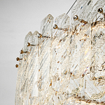 Круглая люстра с декором из рельефного стекла Cassian Relief Glass Chandelier 80 варинант исполнения - 4 | Loft Concept в Барнауле