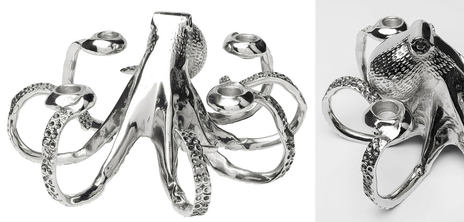 Подсвечник Chrome Octopus Подсвечник Chrome Octopus - Loft-Concept в Барнауле