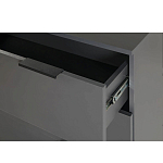 Комод цвета графит с 3-мя ящиками Strict Lines  варинант исполнения - 6 | Loft Concept в Барнауле