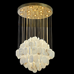 Люстра с овальными подвесками из натурального камня Spatial Composition варинант исполнения - 6 | Loft Concept в Барнауле