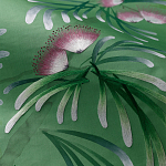 Обои ручная роспись Silk Tree Colourway SC-92 on Emerald Green dyed silk варинант исполнения - 3 | Loft Concept в Барнауле