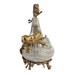 Чаша для фруктов из фарфора бронзовыми фигурками леопардов Eden Garden варинант исполнения - 4 | Loft Concept в Барнауле