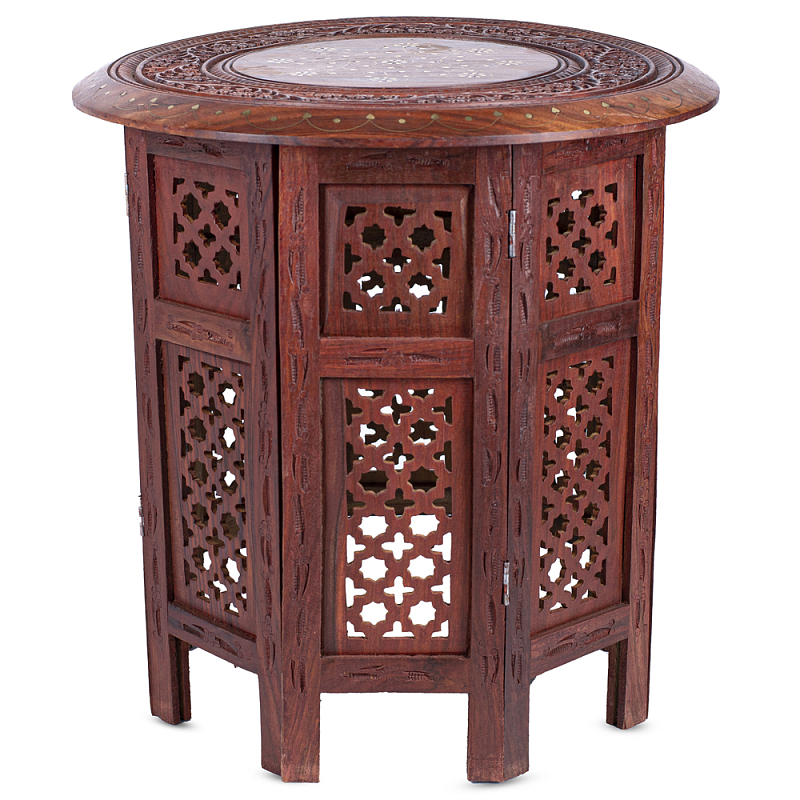 Столик Indian inlay Table Коричневый Столик Indian inlay Table Коричневый в Барнауле | Loft Concept