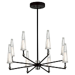 Люстра с прозрачными плафонами из стекла Umbrella варинант исполнения - 2 | Loft Concept в Барнауле