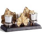 Подсвечник Cozy Light с декором кленовыми листьями варинант исполнения - 1 | Loft Concept в Барнауле