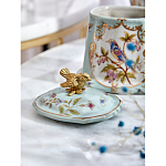 Шкатулка голубого цвета с рисунком и состаренным эффектом Eden Garden варинант исполнения - 8 | Loft Concept в Барнауле