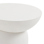 Приставной столик белого цвета Tori варинант исполнения - 3 | Loft Concept в Барнауле