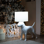 Лампа COLLECTION OF DOGS с абажуром Бультерьер варинант исполнения - 10 | Loft Concept в Барнауле