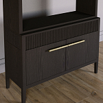 Стеллаж Primo с ящиками Темный орех варинант исполнения - 3 | Loft Concept в Барнауле