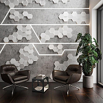 Гипсовая 3D Панель M-47 варинант исполнения - 2 | Loft Concept в Барнауле