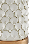 Настольная лампа покрытая лепестками белых цветов Fancy Calla Lily варинант исполнения - 1 | Loft Concept в Барнауле