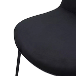 Стул черный с обивкой из велюра Black Archie Chair варинант исполнения - 5 | Loft Concept в Барнауле