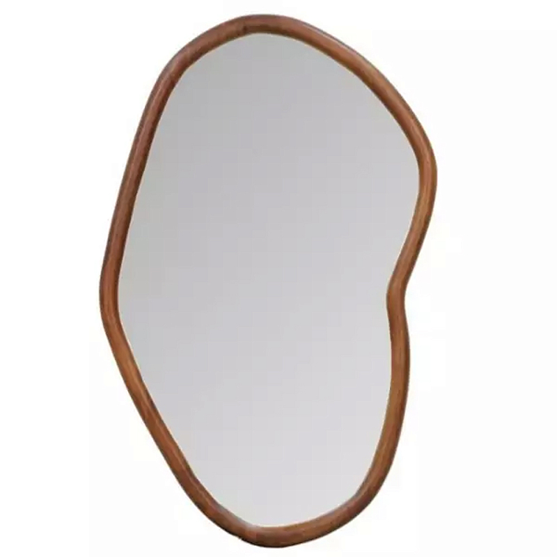 Зеркало в изогнутой деревянной рамой Eco Friendly Frame Светло-коричневый Зеркало в изогнутой деревянной рамой Eco Friendly Frame Светло-коричневый в Барнауле | Loft Concept