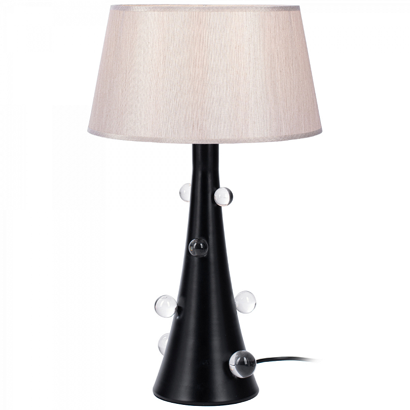 Настольная лампа Lampe Bubbling 510 Белый Черный Прозрачный Настольная лампа Lampe Bubbling 510 Белый Черный Прозрачный в Барнауле | Loft Concept