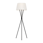 Торшер на трех тонких перекрещенных ножках с белым конусным абажуром из льна Feiss варинант исполнения - 1 | Loft Concept в Барнауле