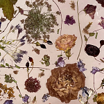 Круглый журнальный столик со столешницей из эпоксидной смолы Epoxy Resin Flowers Coffee Table варинант исполнения - 10 | Loft Concept в Барнауле