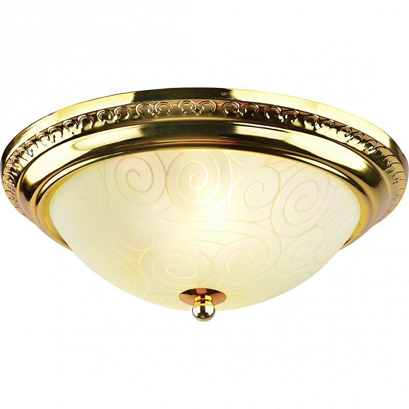 Потолочный светильник Flush Mount Ceiling Light Gold Глянцевое золото в Барнауле | Loft Concept 