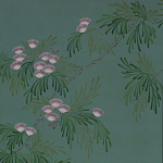 Обои ручная роспись Silk Tree Blossom on Sung Green Williamsburg варинант исполнения - 1 | Loft Concept в Барнауле