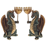 Подсвечник в виде дракона Dragon candlestick L or R варинант исполнения - 3 | Loft Concept в Барнауле