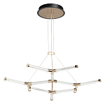 Люстра с геометрической конструкцией из вытянутых цилиндрических плафонов Hex Scaffold  варинант исполнения - 2 | Loft Concept в Барнауле