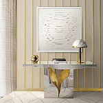 Консоль прямоугольная с основанием в виде расколотого камня Lapiaz варинант исполнения - 1 | Loft Concept в Барнауле