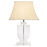 Настольная лампа хрустальная с бежевым абажуром Perfect варинант исполнения - 1 | Loft Concept в Барнауле