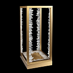 Настольная лампа прямоугольная с декоративными элементами в виде кристаллов Smooth Shine варинант исполнения - 2 | Loft Concept в Барнауле