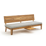 Садовый диван-трансофрмер Kate серый варинант исполнения - 6 | Loft Concept в Барнауле