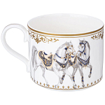 Чайный сервиз из фарфора с изображением лошадей на 6 персон 14 предметов Porcelain Horse Set варинант исполнения - 4 | Loft Concept в Барнауле