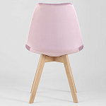 Стул с мягким велюровым сиденьем Arvika Pink варинант исполнения - 4 | Loft Concept в Барнауле