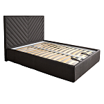 Кровать серая с подъемным механизмом Adelaide варинант исполнения - 1 | Loft Concept в Барнауле