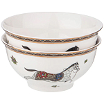 Сервиз обеденный из фарфора с изображением лошадей на 6 персон 23 предмета Porcelain Horse Set  варинант исполнения - 2 | Loft Concept в Барнауле