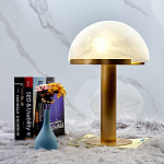 Настольная лампа c абажуром в форме купола из натурального камня  Heavenly Harmony варинант исполнения - 2 | Loft Concept в Барнауле