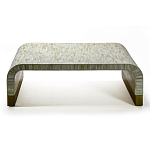 Стол журнальный Белый  BONE INLAY SIDE TABLE-Cream варинант исполнения - 2 | Loft Concept в Барнауле