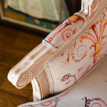 Кресло из массива бука серое с растительным орнаментом Raffael Floral Grey Armchair варинант исполнения - 5 | Loft Concept в Барнауле