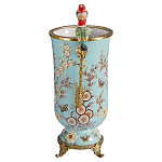 Ваза с двумя птичками из фарфора с бронзовыми элементами Garden of Eden варинант исполнения - 3 | Loft Concept в Барнауле