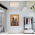 Люстра потолочная квадратная минималистичная Perfection of Geometry варинант исполнения - 5 | Loft Concept в Барнауле