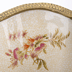 Ваза голубого цвета из фарфора с цветочным рисунком и бронзовой стрекозой Blue Garden варинант исполнения - 2 | Loft Concept в Барнауле