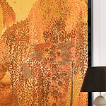 Обои ручная роспись в стиле Арт-деко Hippolyta’s Forest Colourway 263 on Deep Rich Gold gilded paper варинант исполнения - 2 | Loft Concept в Барнауле