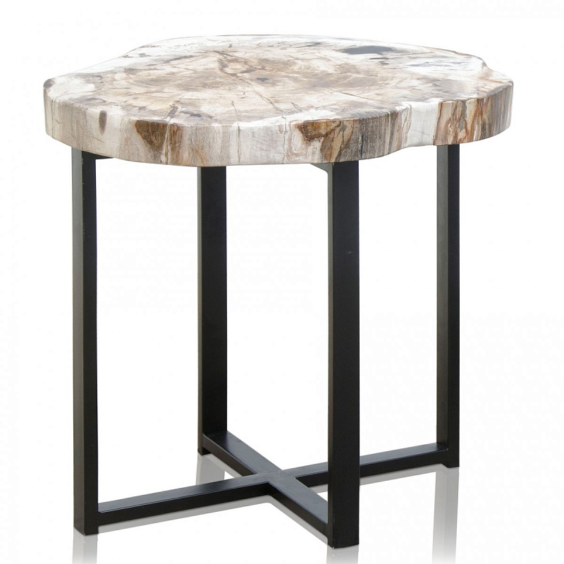 PETRIFIED WOOD COFFEETABLE S Окаменелое дерево Черный PETRIFIED WOOD COFFEETABLE S Окаменелое дерево Черный в Барнауле | Loft Concept