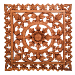 Панно из дерева квадратное Panel With Trees варинант исполнения - 1 | Loft Concept в Барнауле