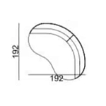 Двухместный диван Calypso варинант исполнения - 5 | Loft Concept в Барнауле