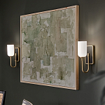  Бра с прямоугольным черным основанием и белым матовым цилиндрическим плафоном Kichler варинант исполнения - 15 | Loft Concept в Барнауле