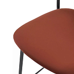 Стул барный с широкой полукруглой спинкой Chair Smooth Shapes варинант исполнения - 5 | Loft Concept в Барнауле