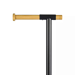 Держатель для туалетной бумаги с подвесным ершиком Black Bathroom Accessory варинант исполнения - 3 | Loft Concept в Барнауле