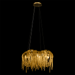 Люстра подвесная круглая с изогнутыми металлическими дугами и ниспадающими цепочками 65 см Atlantis Chain варинант исполнения - 3 | Loft Concept в Барнауле