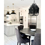 Люстра черная с несколькими ярусами деревянных палочек Bright Wooden Chandelier варинант исполнения - 4 | Loft Concept в Барнауле