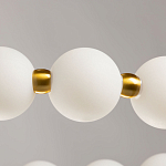 Люстра круглая с матовыми белыми шарами PEARLS Suspension варинант исполнения - 8 | Loft Concept в Барнауле