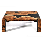 Кофейный Стол River in Autumn Elm Resin Coffee Table варинант исполнения - 1 | Loft Concept в Барнауле