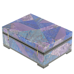 Шкатулка из натурального камня лазурит и чароит Stone Casket варинант исполнения - 4 | Loft Concept в Барнауле